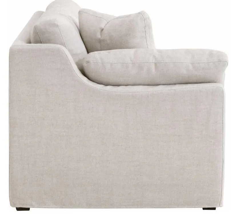 Essentials For Living 6603-2S1LA.BISQ Lena Modular Slipcover 2 Seat Left Slope Arm Sofa in Bisque Espresso Essentials For Living 6603-2S1LA.BISQ Lena Modular Slipcover 2 Seat Left Slope Arm Sofa in Bisque Espresso