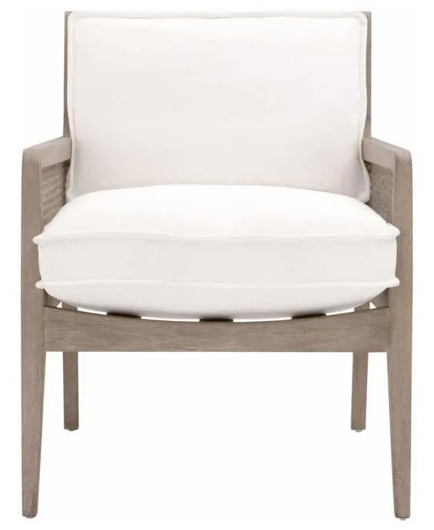 Essentials For Living 6649.LPPRL/NG Leone Club Chair in LiveSmart Peyton Pearl Natural Gray Oak Cane Essentials For Living 6649.LPPRL/NG Leone Club Chair in LiveSmart Peyton Pearl Natural Gray Oak Cane