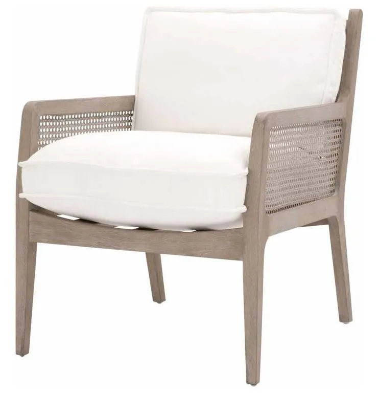 Essentials For Living 6649.LPPRL/NG Leone Club Chair in LiveSmart Peyton Pearl Natural Gray Oak Cane Essentials For Living 6649.LPPRL/NG Leone Club Chair in LiveSmart Peyton Pearl Natural Gray Oak Cane