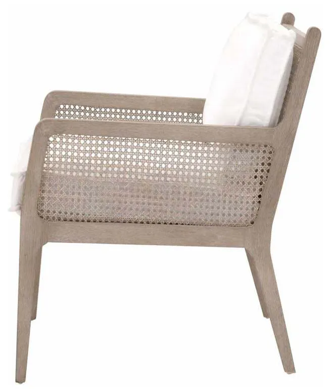 Essentials For Living 6649.LPPRL/NG Leone Club Chair in LiveSmart Peyton Pearl Natural Gray Oak Cane Essentials For Living 6649.LPPRL/NG Leone Club Chair in LiveSmart Peyton Pearl Natural Gray Oak Cane