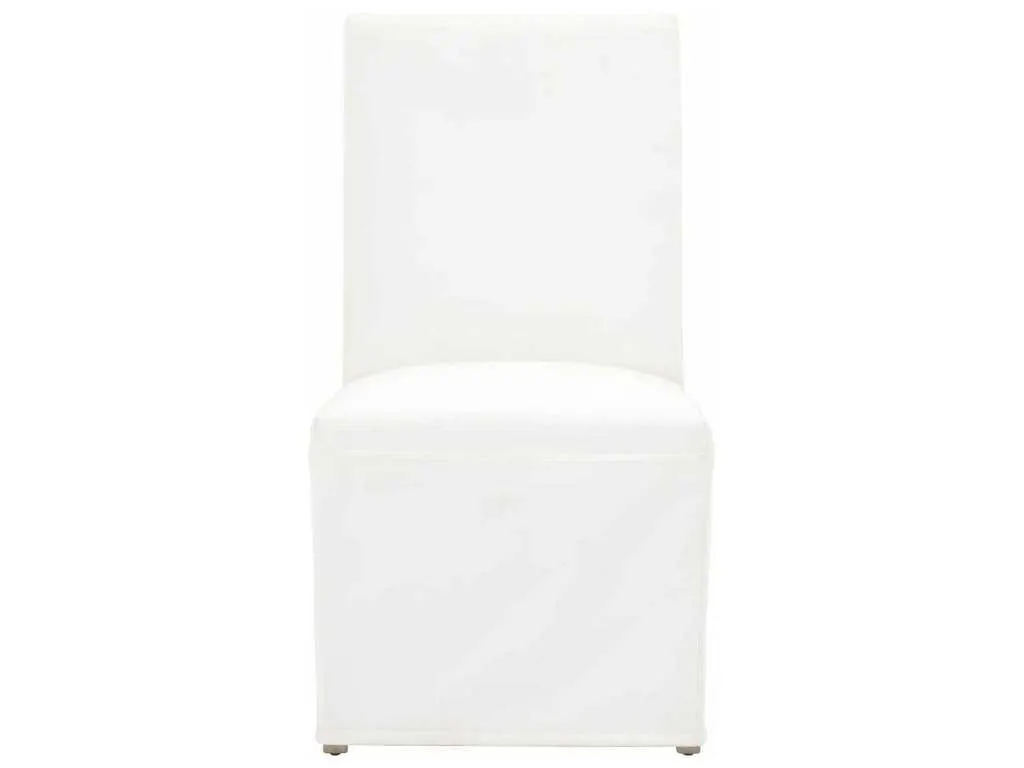 Essentials For Living 7096UP.LPPRL/NGB Levi Slipcover Dining Chair in LiveSmart Peyton Pearl Natural Gray Birch