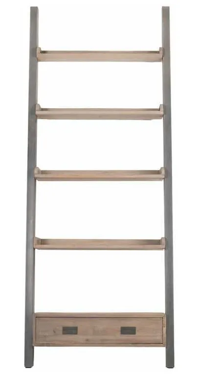 Essentials for Living 8053.SGRY-PNE/GRY Library Bookshelf in Smoke Gray Pine Gray Steel Essentials for Living 8053.SGRY-PNE/GRY Library Bookshelf in Smoke Gray Pine Gray Steel