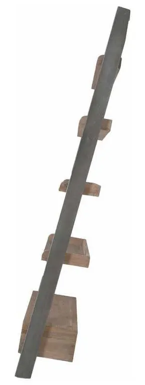Essentials for Living 8053.SGRY-PNE/GRY Library Bookshelf in Smoke Gray Pine Gray Steel Essentials for Living 8053.SGRY-PNE/GRY Library Bookshelf in Smoke Gray Pine Gray Steel