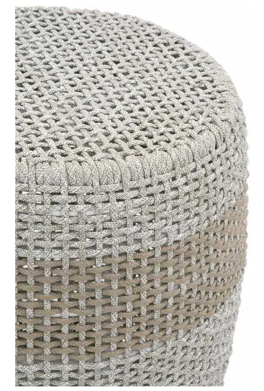 Essentials For Living 6818.WTA Loom Accent Table in Taupe and White Flat Rope Taupe Stripe Essentials For Living 6818.WTA Loom Accent Table in Taupe and White Flat Rope Taupe Stripe