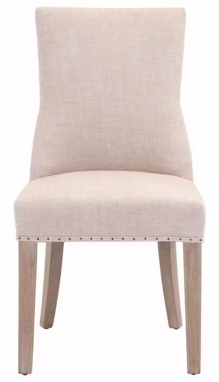 Essentials for Living 6416UP.BIS-BT/NG Lourdes Dining Chair in Performance Bisque French Linen Natural Gray Ash Essentials for Living 6416UP.BIS-BT/NG Lourdes Dining Chair in Performance Bisque French Linen Natural Gray Ash
