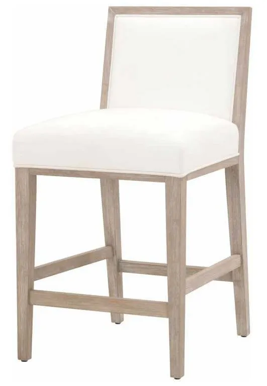 Essentials For Living 6008CS.NG/LPPRL Martin Counter Stool in LiveSmart Peyton Pearl Natural Gray Essentials For Living 6008CS.NG/LPPRL Martin Counter Stool in LiveSmart Peyton Pearl Natural Gray