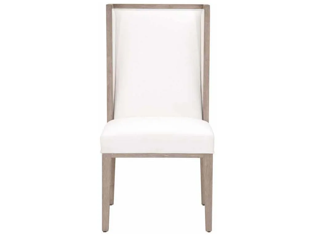 Essentials For Living 6009.NG/LPPRL  Martin Wing Chair in LiveSmart Peyton Pearl Natural Gray