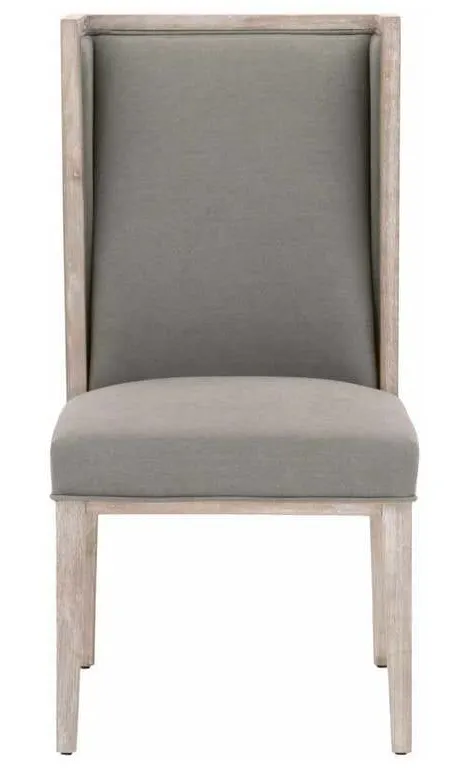 Essentials For Living 6009.NG/LPSLA Martin Wing Chair in LiveSmart Peyton Slate Natural Gray Essentials For Living 6009.NG/LPSLA Martin Wing Chair in LiveSmart Peyton Slate Natural Gray