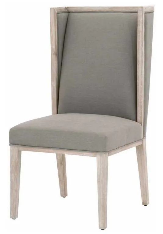 Essentials For Living 6009.NG/LPSLA Martin Wing Chair in LiveSmart Peyton Slate Natural Gray Essentials For Living 6009.NG/LPSLA Martin Wing Chair in LiveSmart Peyton Slate Natural Gray