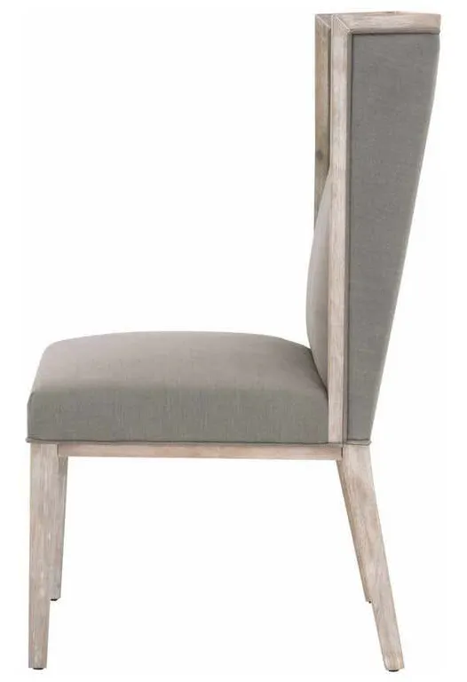 Essentials For Living 6009.NG/LPSLA Martin Wing Chair in LiveSmart Peyton Slate Natural Gray Essentials For Living 6009.NG/LPSLA Martin Wing Chair in LiveSmart Peyton Slate Natural Gray