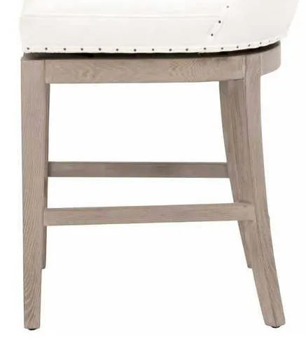 Essentials for Living 6421-CSUP.LPPRL-BT/NG Milton Swivel Counter Stool in LiveSmart Peyton Pearl Natural Gray Ash Essentials for Living 6421-CSUP.LPPRL-BT/NG Milton Swivel Counter Stool in LiveSmart Peyton Pearl Natural Gray Ash