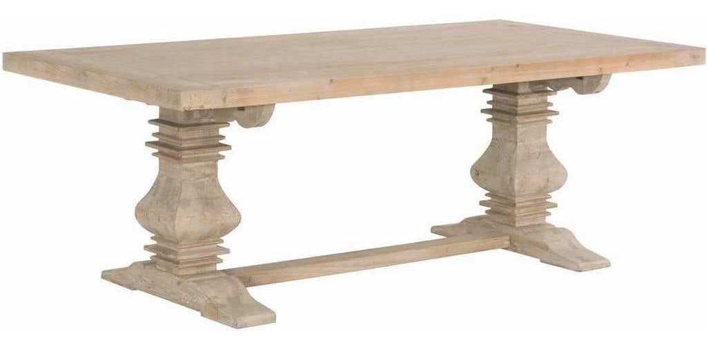 Essentials for Living 8040.SGRY-PNE Monastery Extension Dining Table in Smoke Gray Pine Essentials for Living 8040.SGRY-PNE Monastery Extension Dining Table in Smoke Gray Pine