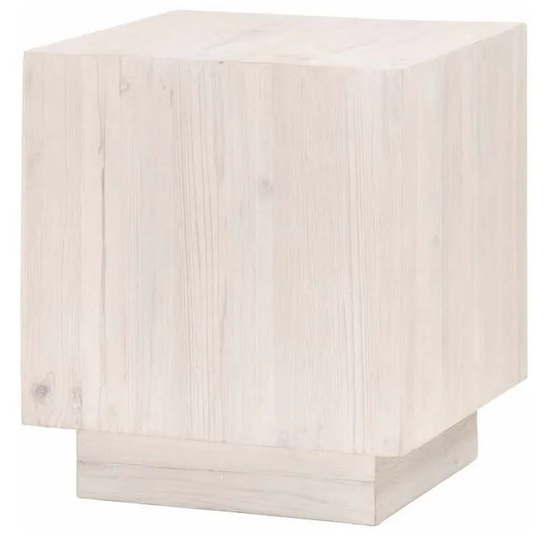 Essentials for Living 8096.WW-PNE Montauk End Table in White Wash Pine Essentials for Living 8096.WW-PNE Montauk End Table in White Wash Pine