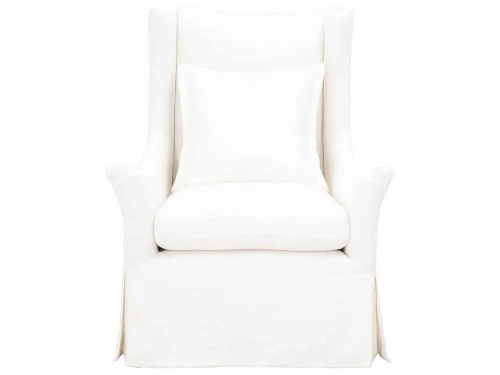 Essentials For Living 6651.CRCRP  Otto Swivel Club Chair in Cream Crepe
