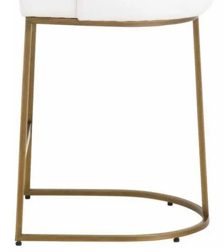 Essentials For Living 6011CS.LPPRL-BGLD Parissa Counter Stool in LiveSmart Peyton Pearl Brushed Gold Essentials For Living 6011CS.LPPRL-BGLD Parissa Counter Stool in LiveSmart Peyton Pearl Brushed Gold