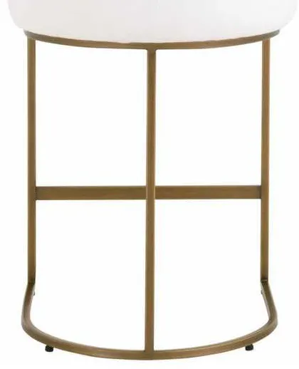 Essentials For Living 6011CS.LPPRL-BGLD Parissa Counter Stool in LiveSmart Peyton Pearl Brushed Gold Essentials For Living 6011CS.LPPRL-BGLD Parissa Counter Stool in LiveSmart Peyton Pearl Brushed Gold