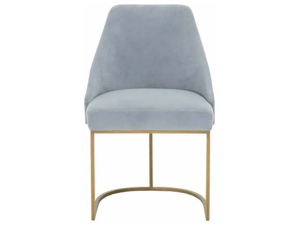 Essentials For Living 6011.COA-BGLD  Parissa Dining Chair in Coastal Velvet Brushed Gold