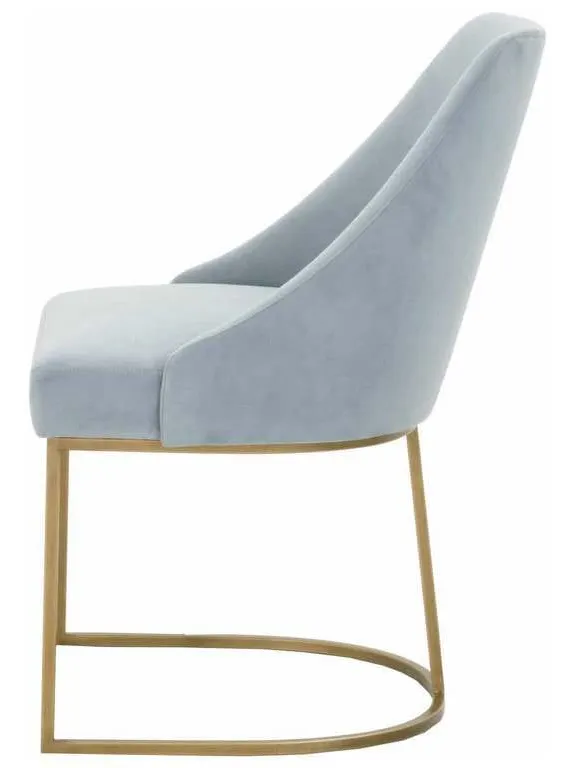 Essentials For Living 6011.COA-BGLD Parissa Dining Chair in Coastal Velvet Brushed Gold Essentials For Living 6011.COA-BGLD Parissa Dining Chair in Coastal Velvet Brushed Gold