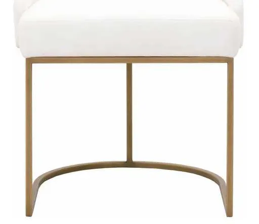 Essentials For Living 6011.LPPRL-BGLD Parissa Dining Chair in LiveSmart Peyton Pearl Brushed Gold Essentials For Living 6011.LPPRL-BGLD Parissa Dining Chair in LiveSmart Peyton Pearl Brushed Gold