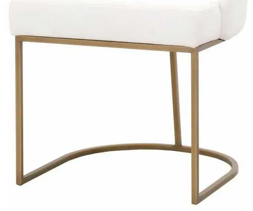 Essentials For Living 6011.LPPRL-BGLD Parissa Dining Chair in LiveSmart Peyton Pearl Brushed Gold Essentials For Living 6011.LPPRL-BGLD Parissa Dining Chair in LiveSmart Peyton Pearl Brushed Gold