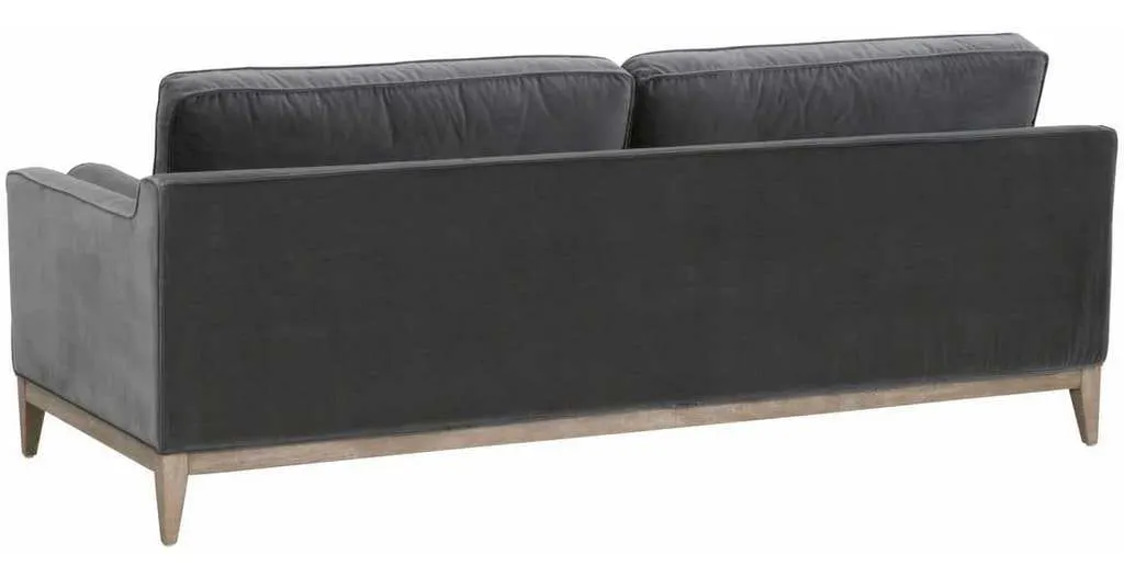 Essentials For Living 6602-3.DDOV/NG Parker 86 inch Post Modern Sofa in Dark Dove Velvet Natural Gray Oak Essentials For Living 6602-3.DDOV/NG Parker 86 inch Post Modern Sofa in Dark Dove Velvet Natural Gray Oak
