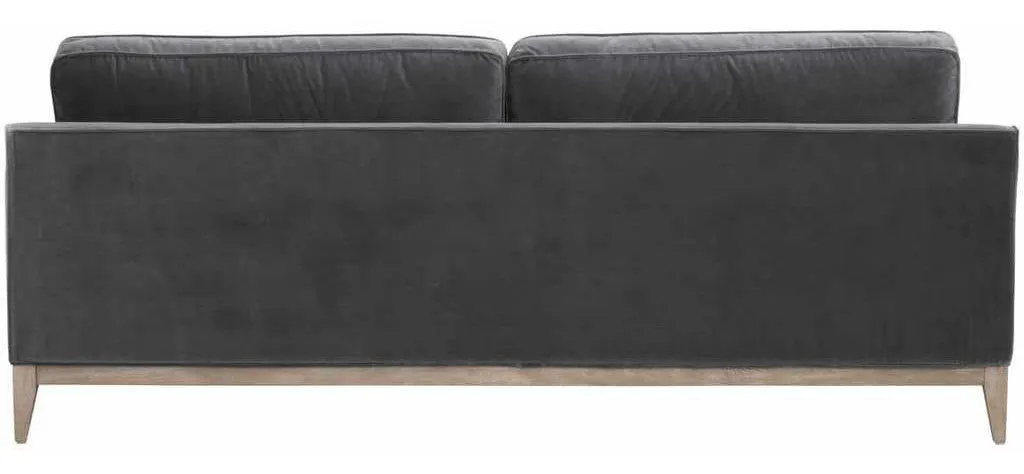 Essentials For Living 6602-3.DDOV/NG Parker 86 inch Post Modern Sofa in Dark Dove Velvet Natural Gray Oak Essentials For Living 6602-3.DDOV/NG Parker 86 inch Post Modern Sofa in Dark Dove Velvet Natural Gray Oak