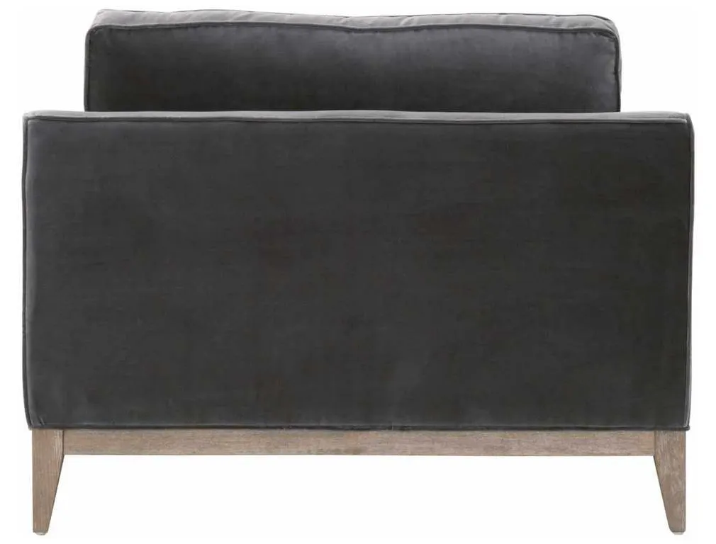 Essentials For Living 6602-1.DDOV/NG Parker Post Modern Sofa Chair in Dark Dove Velvet Natural Gray Oak Essentials For Living 6602-1.DDOV/NG Parker Post Modern Sofa Chair in Dark Dove Velvet Natural Gray Oak