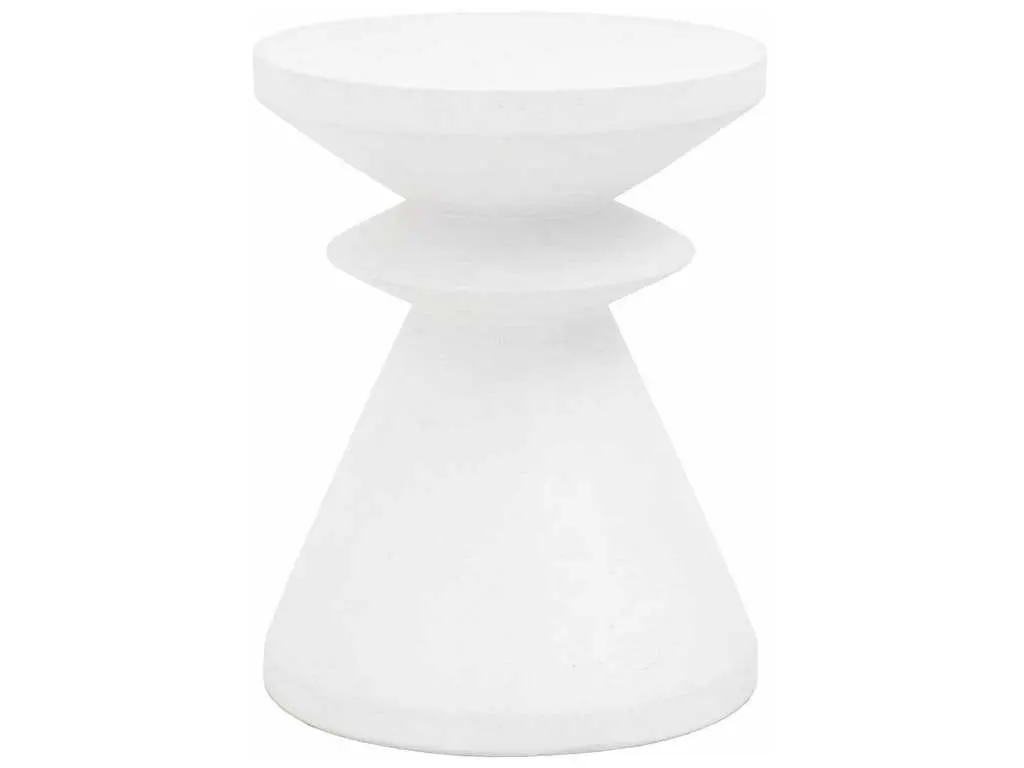 Essentials For Living 4612.IVO  Pawn Accent Table in Ivory Concrete