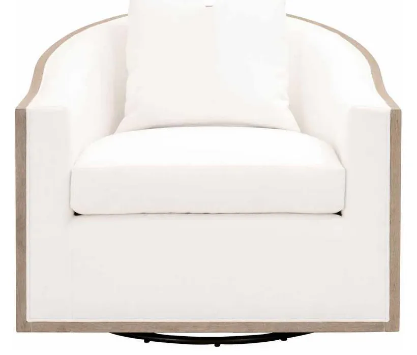 Essentials for Living 6656.LPPRL/NG Paxton Swivel Club Chair in LiveSmart Peyton Pearl Natural Gray Oak Essentials for Living 6656.LPPRL/NG Paxton Swivel Club Chair in LiveSmart Peyton Pearl Natural Gray Oak