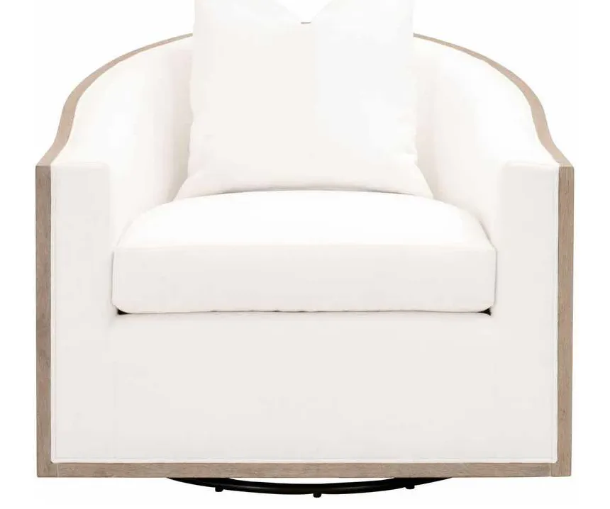 Essentials for Living 6656.LPPRL/NG Paxton Swivel Club Chair in LiveSmart Peyton Pearl Natural Gray Oak Essentials for Living 6656.LPPRL/NG Paxton Swivel Club Chair in LiveSmart Peyton Pearl Natural Gray Oak