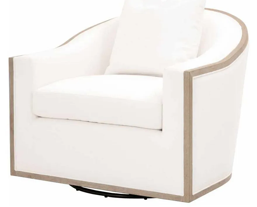 Essentials for Living 6656.LPPRL/NG Paxton Swivel Club Chair in LiveSmart Peyton Pearl Natural Gray Oak Essentials for Living 6656.LPPRL/NG Paxton Swivel Club Chair in LiveSmart Peyton Pearl Natural Gray Oak