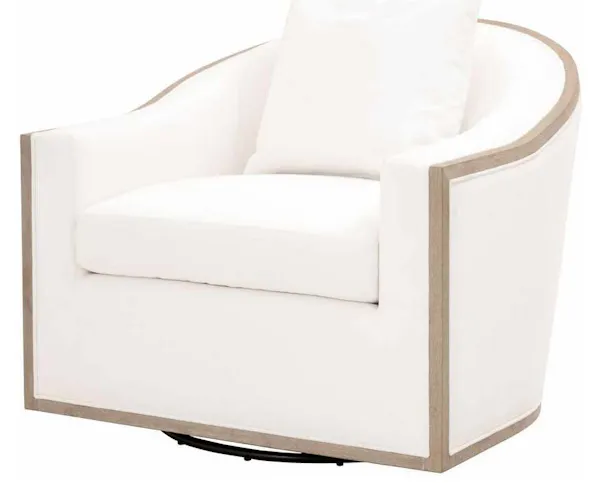 Essentials for Living 6656.LPPRL/NG Paxton Swivel Club Chair in LiveSmart Peyton Pearl Natural Gray Oak Essentials for Living 6656.LPPRL/NG Paxton Swivel Club Chair in LiveSmart Peyton Pearl Natural Gray Oak