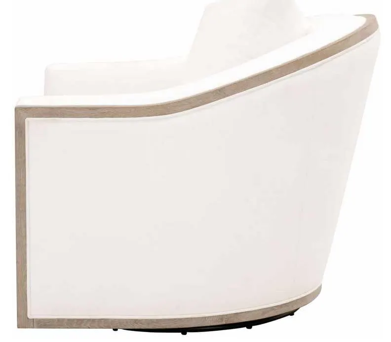 Essentials for Living 6656.LPPRL/NG Paxton Swivel Club Chair in LiveSmart Peyton Pearl Natural Gray Oak Essentials for Living 6656.LPPRL/NG Paxton Swivel Club Chair in LiveSmart Peyton Pearl Natural Gray Oak