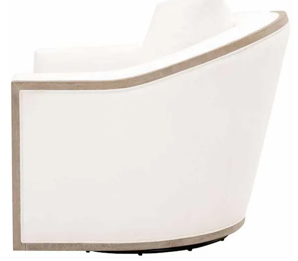 Essentials for Living 6656.LPPRL/NG Paxton Swivel Club Chair in LiveSmart Peyton Pearl Natural Gray Oak Essentials for Living 6656.LPPRL/NG Paxton Swivel Club Chair in LiveSmart Peyton Pearl Natural Gray Oak