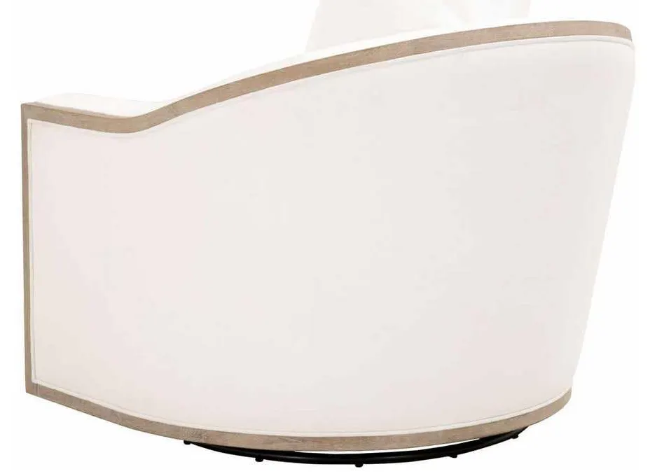 Essentials for Living 6656.LPPRL/NG Paxton Swivel Club Chair in LiveSmart Peyton Pearl Natural Gray Oak Essentials for Living 6656.LPPRL/NG Paxton Swivel Club Chair in LiveSmart Peyton Pearl Natural Gray Oak