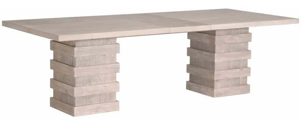 Essentials For Living 6089.NG Plaza Extension Dining Table in Natural Gray Acacia Essentials For Living 6089.NG Plaza Extension Dining Table in Natural Gray Acacia