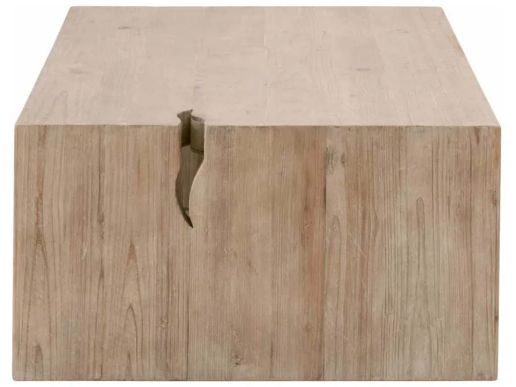 Essentials for Living 8098.SGRY-PNE Reed Coffee Table in Smoke Gray Pine Essentials for Living 8098.SGRY-PNE Reed Coffee Table in Smoke Gray Pine