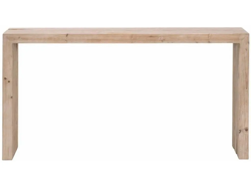 Essentials for Living 8100.SGRY-PNE  Reed Console Table in Smoke Gray Pine