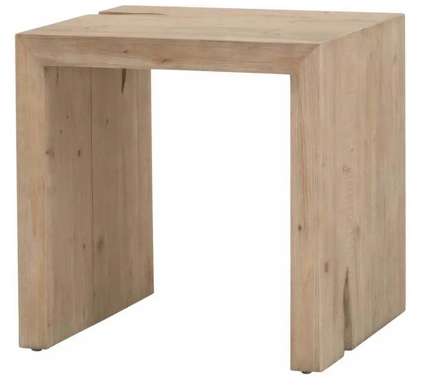 Essentials for Living 8099.SGRY-PNE Reed End Table in Smoke Gray Pine Essentials for Living 8099.SGRY-PNE Reed End Table in Smoke Gray Pine