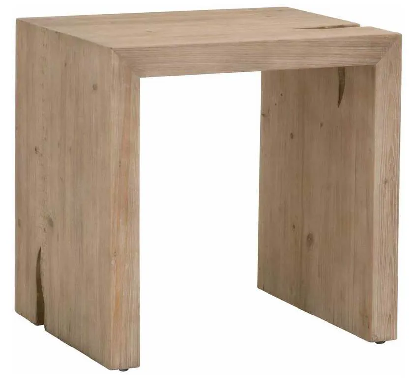Essentials for Living 8099.SGRY-PNE Reed End Table in Smoke Gray Pine Essentials for Living 8099.SGRY-PNE Reed End Table in Smoke Gray Pine