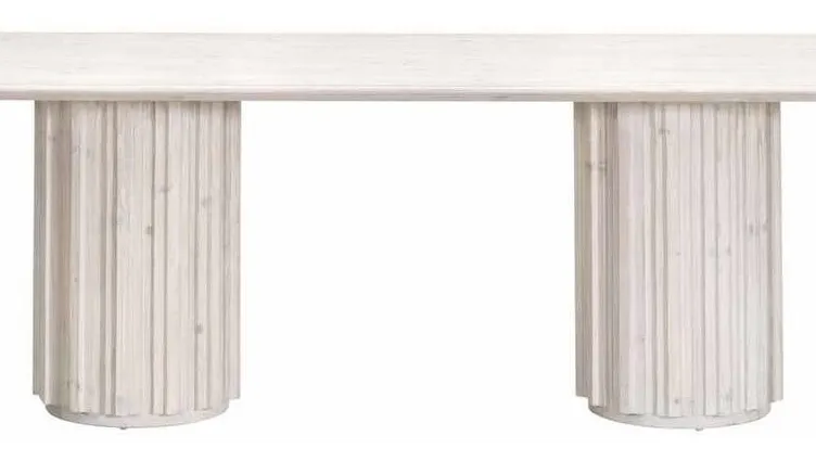 Essentials for Living 8102.WW-PNE Roma Dining Table in White Wash Pine Essentials for Living 8102.WW-PNE Roma Dining Table in White Wash Pine