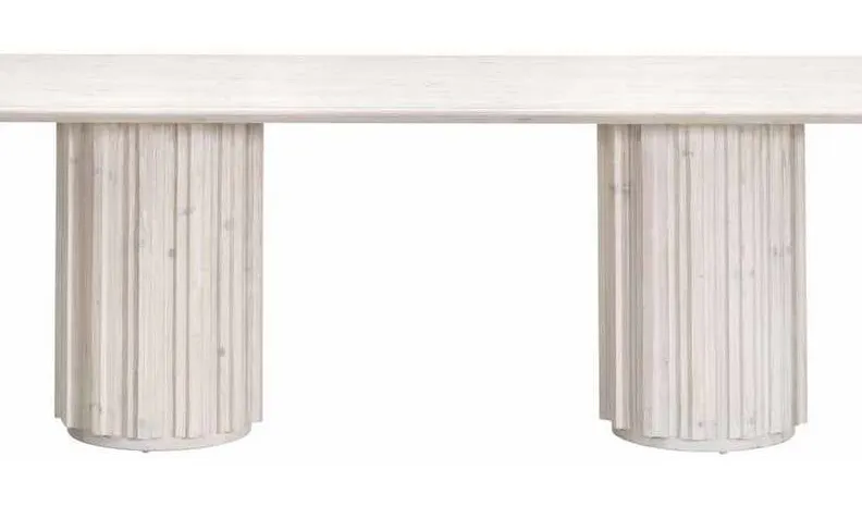 Essentials for Living 8102.WW-PNE Roma Dining Table in White Wash Pine Essentials for Living 8102.WW-PNE Roma Dining Table in White Wash Pine