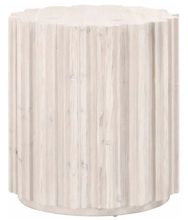 Essentials for Living 8105.WW-PNE Roma End Table in White Wash Pine Essentials for Living 8105.WW-PNE Roma End Table in White Wash Pine