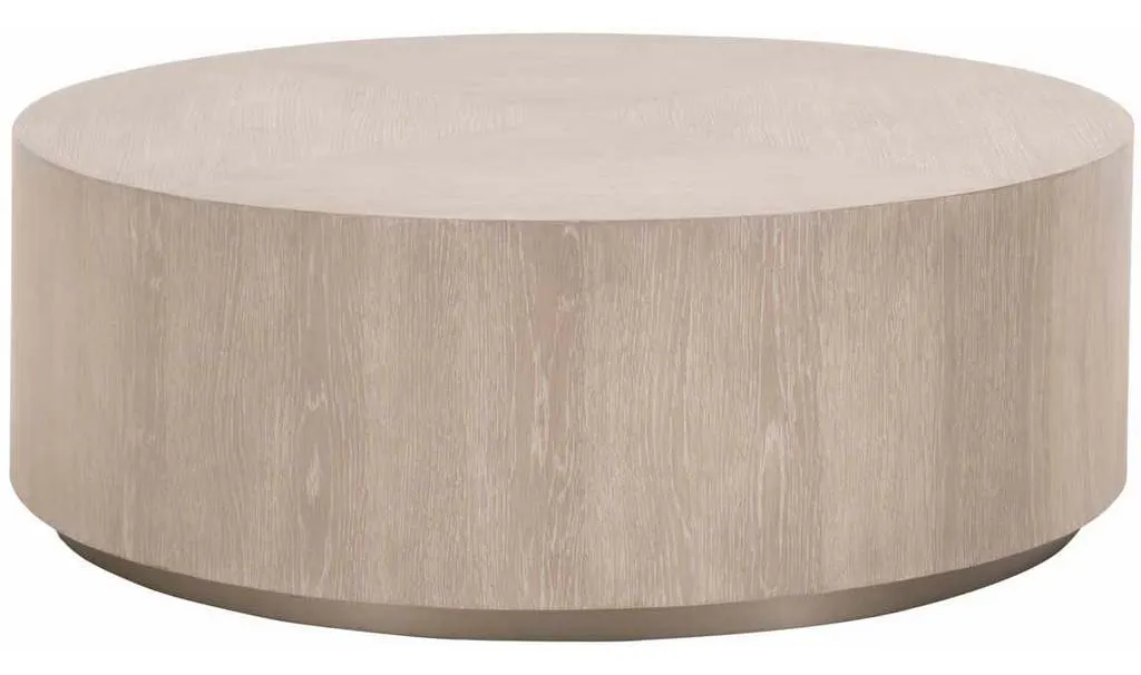 Essentials For Living 4608-L.NGO/SLV Roto Large Coffee Table in Natural Gray Oak Brushed Silver Essentials For Living 4608-L.NGO/SLV Roto Large Coffee Table in Natural Gray Oak Brushed Silver