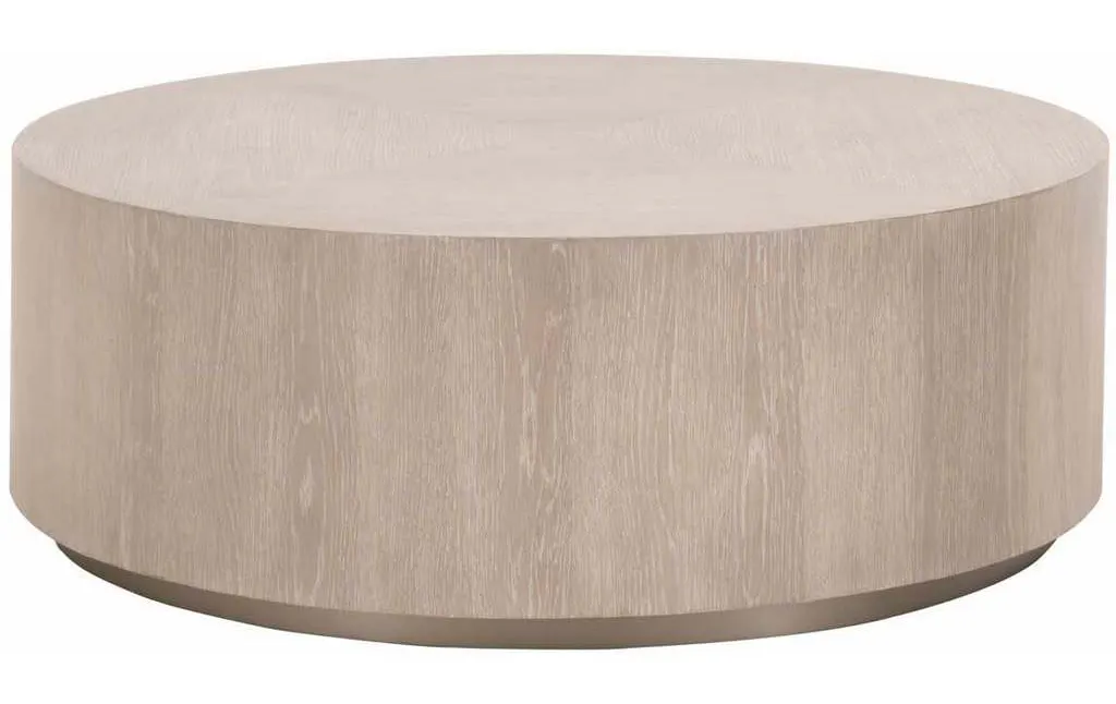 Essentials For Living 4608-L.NGO/SLV Roto Large Coffee Table in Natural Gray Oak Brushed Silver Essentials For Living 4608-L.NGO/SLV Roto Large Coffee Table in Natural Gray Oak Brushed Silver
