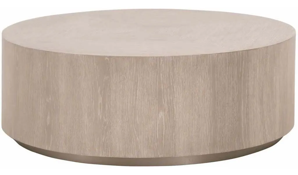 Essentials For Living 4608-L.NGO/SLV Roto Large Coffee Table in Natural Gray Oak Brushed Silver Essentials For Living 4608-L.NGO/SLV Roto Large Coffee Table in Natural Gray Oak Brushed Silver