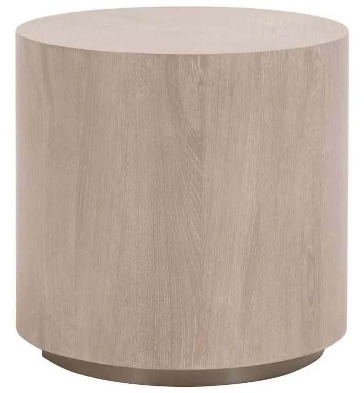 Essentials For Living 4609-L.NGO/SLV Roto Large End Table in Natural Gray Oak Brushed Silver Essentials For Living 4609-L.NGO/SLV Roto Large End Table in Natural Gray Oak Brushed Silver