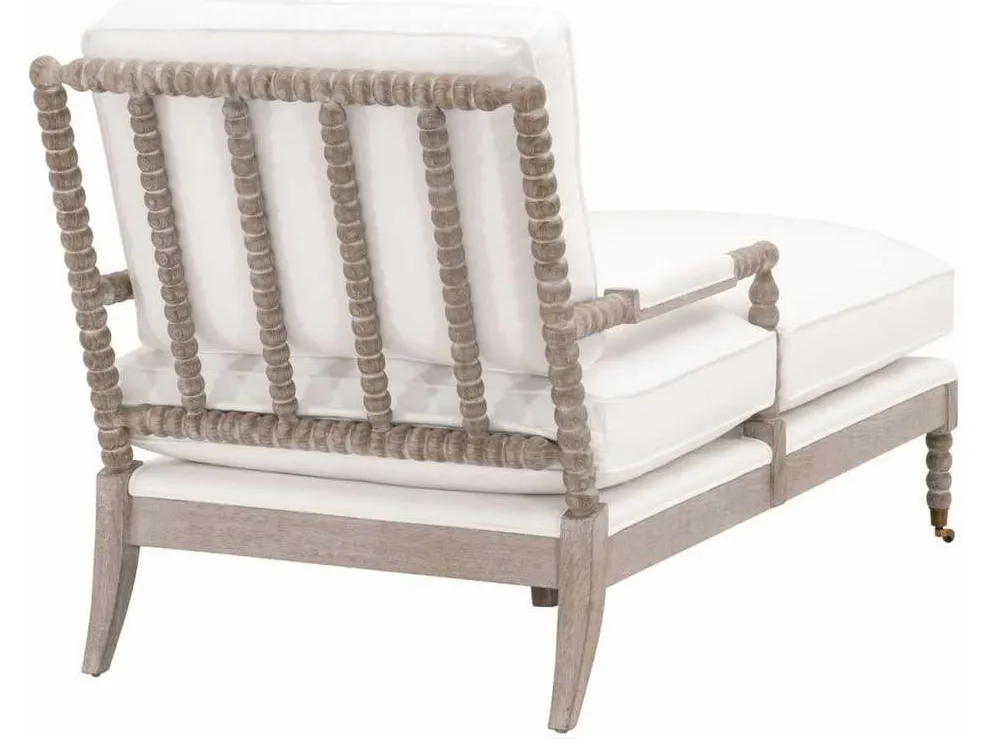 Essentials For Living 6647.LPPRL/NG Rouleau Chaise Lounge in LiveSmart Peyton Pearl Natural Gray Oak Essentials For Living 6647.LPPRL/NG Rouleau Chaise Lounge in LiveSmart Peyton Pearl Natural Gray Oak