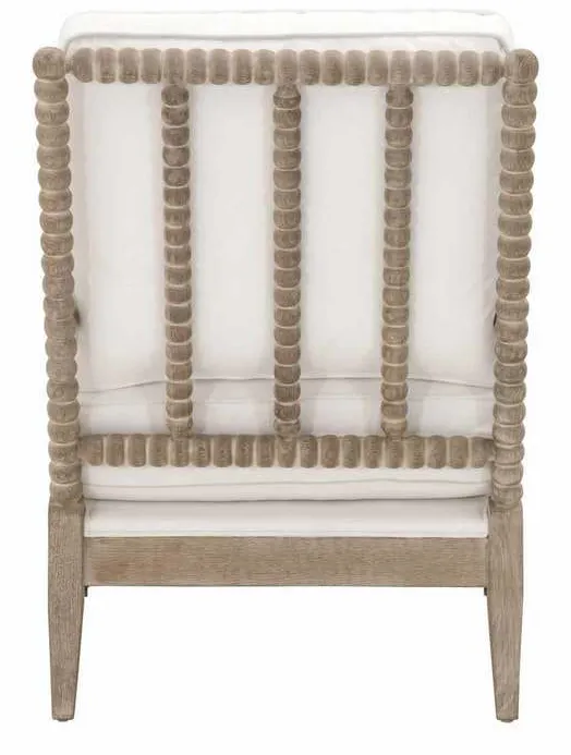 Essentials For Living 6648.LPPRL/NG Rouleau Club Chair in LiveSmart Peyton Pearl Natural Gray Oak Essentials For Living 6648.LPPRL/NG Rouleau Club Chair in LiveSmart Peyton Pearl Natural Gray Oak