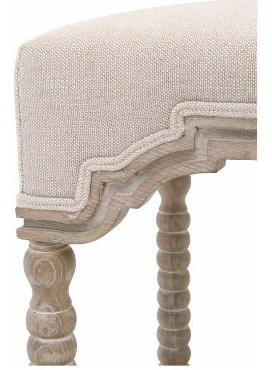 Essentials For Living 6414-CSUP.NG/BIS Rue Counter Stool in Performance Bisque French Linen Natural Gray Ash Essentials For Living 6414-CSUP.NG/BIS Rue Counter Stool in Performance Bisque French Linen Natural Gray Ash
